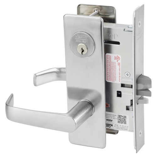 Corbin Russwin ML2055 NSM 626 Classroom Mortise Lock NS Lever M Escutcheon Satin Chrome