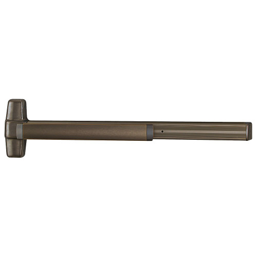 Von Duprin 9948L-DT-06 4 643E RHR Grade 1 Concealed Vertical Rod Exit Bar 48 Device 80 to 100 Door Height Dummy Function 06 Lever with Escutcheon Hex Dogging Aged Bronze Finish Field Reversible