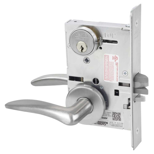 Corbin Russwin ML2057 DSA 626 LH Storeroom or Closet Mortise Lock DS Lever A Rose Satin Chrome ML2057 DSA 626 LH