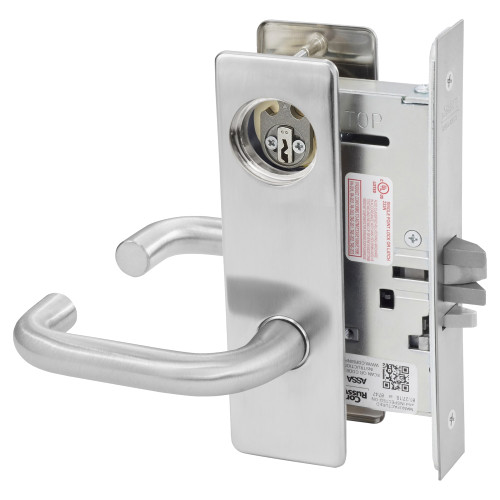 Corbin Russwin ML2057 LSM 630 LC Storeroom or Closet Mortise Lock LS Lever M Escutcheon Satin Stainless Steel