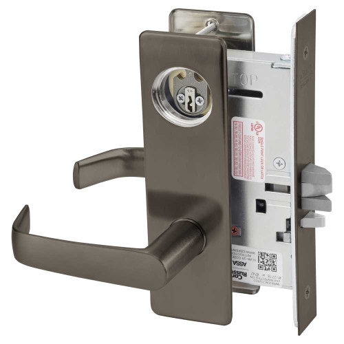 Corbin Russwin ML2057 NSM 613 LC Storeroom or Closet Mortise Lock NS Lever M Escutcheon Oil Rubbed Bronze ML2057 NSM 613 LC