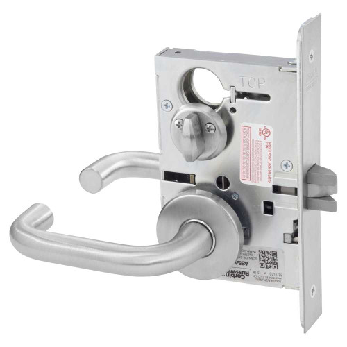 Corbin Russwin ML2060 LWA 630 Privacy Mortise Lock LW Lever A Rose Satin Stainless Steel ML2060 LWA 630