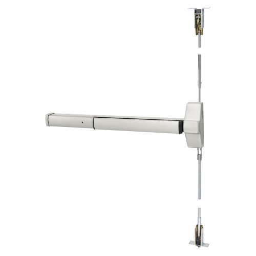 Corbin Russwin ED5800 630 M92 Concealed Vertical Rod Exit Device Touchbar Monitoring 36 Satin Stainless Steel