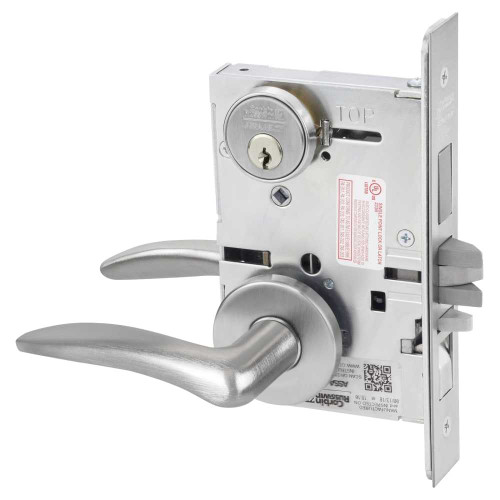 Corbin Russwin ML2067 DSA 626 RH Apartment or Dormitory Mortise Lock DS Lever A Rose Satin Chrome ML2067 DSA 626 RH