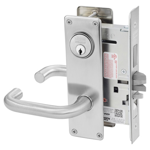 Corbin Russwin ML2067 LWN 626 Apartment or Dormitory Mortise Lock LW Lever N Escutcheon Satin Chrome