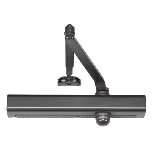 Norton 8301 690 Grade 1 Surface Closer Hydraulic Tri Mount Push or Pull Side Mounting Regular Arm Adjustable Backcheck Plastic Cover Size 1 to 6 Dark Bronze Painted Finish Non-Handed 8301 690