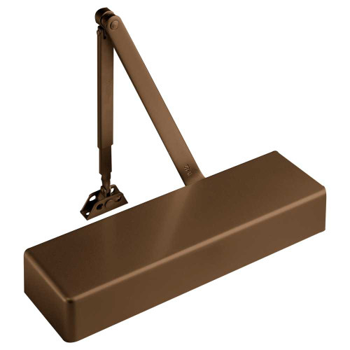 Norton 7500 696 Grade 1 Tri Mount Door Closer Push or Pull Side Regular Arm Size 1 to 6 Plastic Cover Satin Brass Painted Finish Non-Handed 7500 696
