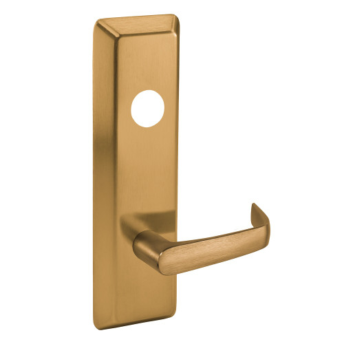 Corbin Russwin N959ET 612 RHR Storeroom Lever Trim Newport Lever with Escutcheon Right Hand Reverse Satin Bronze Clear Coated Finish