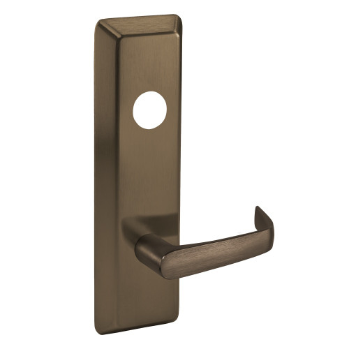 Corbin Russwin N959ET 613 RHR Storeroom Lever Trim Newport Lever with Escutcheon Right Hand Reverse Dark Oxidized Satin Bronze Oil Rubbed Finish