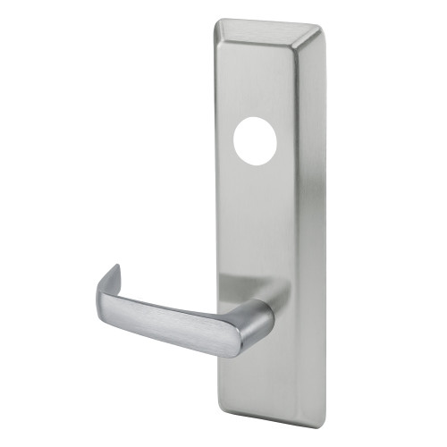 Corbin Russwin N959ET 626 LHR Storeroom Lever Trim Newport Lever with Escutcheon Left Hand Reverse Satin Chrome Finish