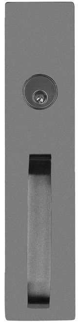 Detex 03A 689 W-CYL KA A Straight Pull Trim with Cylinder Hole for Value Series Devices with Cylinder Aluminum Painted 03A 689 W-CYL KA