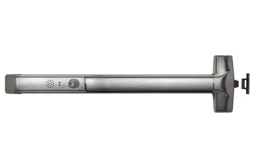 Detex 10 EA CD 630 99 36 Advantex Wide Stile Rim Exit Device Cylinder Dogging 99 Surface Strike Hardwired Electric Alarm 36 Device Satin Stainless Steel Finish 10 EA CD 630 99 36