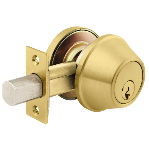 Arrow D61 4 Deadbolt Single Cylinder Satin Brass D61 4