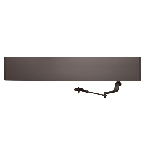 Detex AO19-1xLH PUSH 45.5 BZ Low Energy Swing Door Operator Push-Side Surface Mount Double Lever Arm Regular Left Hand 42 Single Door Dark Bronze Painted