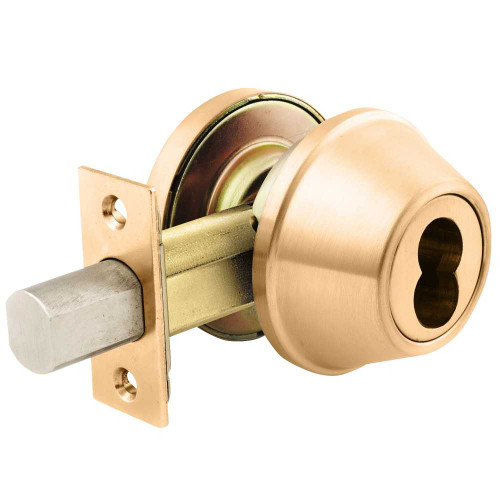 Arrow D62 10 IC Deadbolt Double Cylinder SFIC Prep Less Core Satin Bronze D62 10 IC