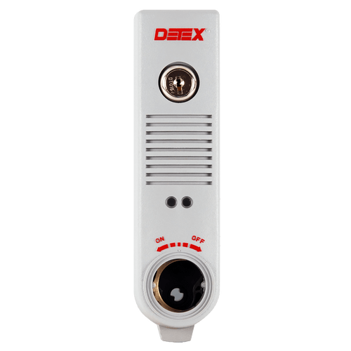 Detex EAX-300SK2 GRAY Door Prop Alarm Surface Mount Battery Powered Two MS-1039S Magnetic Switches Gray Finish