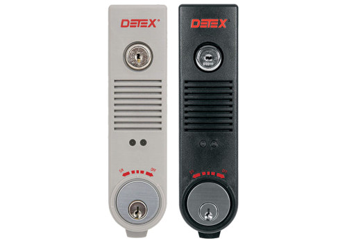 Detex EAX-300SK2 GRAY Door Prop Alarm Surface Mount Battery Powered Two MS-1039S Magnetic Switches Gray Finish