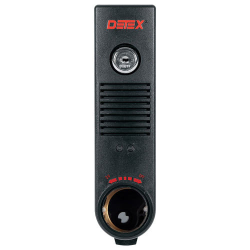 Detex EAX-500SK4 BLACK Exit Alarm Surface Mount Battery Powered Two MS-1059S Magnetic Switches Black Finish