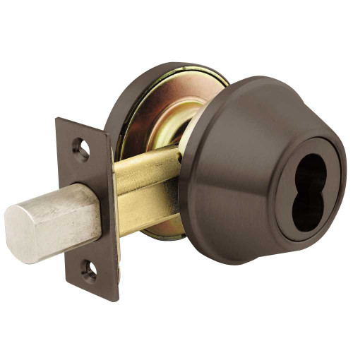 Arrow D61 10B IC Deadbolt Single Cylinder SFIC Prep Less Core Oil Rubbed Bronze D61 10B IC