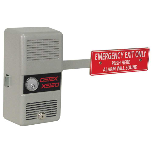 Detex ECL-230D W-CYL KD UL-Listed Panic Hardware Exit Control Lock with Keyed Different Cylinder Gray ECL-230D W-CYL KD