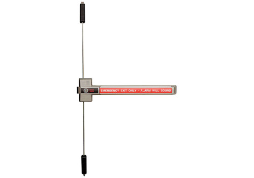 Detex ECL-230X-TDB DX2 IC7R Alarmed Deadbolt Panic Hardware Three Point Top/Bottom Bolt and Deadbolt Two Hinge-Side Locking Points with Mounting Hardware Interchangable Core Rim Cylinder Housing Gray ECL-230X-TDB DX2 IC7R