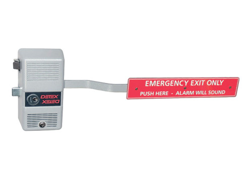 Detex ECL-600 BLACK Warnock Hersey-Listed Fire Exit Hardware with Long Bar Fire Rated 36 In to 48 In Door Width Black