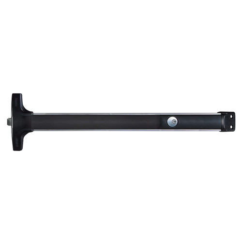 Detex V4003PNxNS CD 628 99 36 Exit DevicesValue Series Narrow Stile  Rim Exit Device with Night Latch Trim Cylinder Dogging 99 Surface Strike 36 In Device for  Doors
