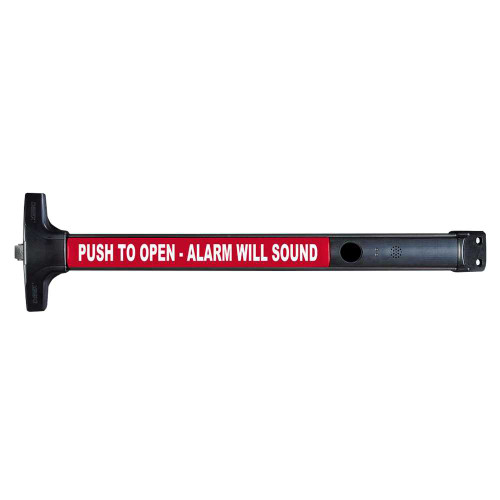 Detex V40 NS EB CD 711 99 36 Exit Devices Value Series Narrow Stile Rim Exit Device Cylinder Dogging 99 Surface Strike Battery Operated Alarm Less Cylinder 36 Device for Doors Finish V40 NS EB CD 711 99 36