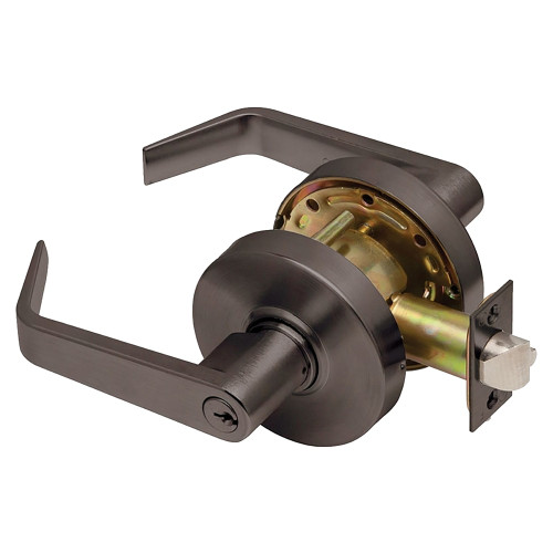 Dexter C1000-CLRM-R-613-KDC Grade 1 Classroom Cylindrical Lock Clutching Regular Lever 3-7/16 Rose Diameter Conventional Cylinder Oil-Rubbed Bronze Finish Non-Handed