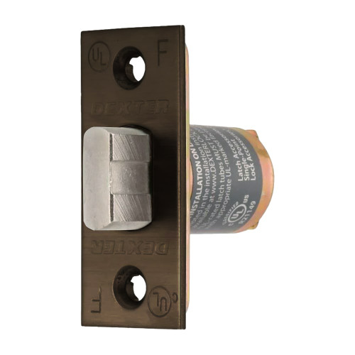 Dexter C2000-DL-613 Grade 2 Deadlatch C2000 Series 2-3/8 Backset 1 x 2-1/4 Face Oil Rubbed Bronze Finish Non-Handed