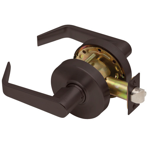 Dexter C2000-PASS-R-613 Grade 2 Passage Cylindrical Lock Non-Clutching Regular Lever 3 Rose Diameter Non-Keyed Oil-Rubbed Bronze Finish Non-Handed