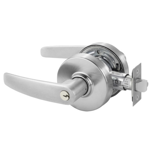 Sargent 28-7G05 LB 26D Grade 2 Entrance/Office Cylindrical Lock B Lever Conventional Cylinder Satin Chrome Finish Non-handed