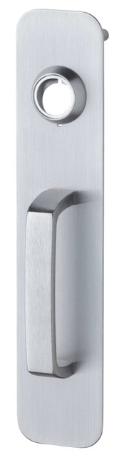 Dexter ED1000T-NL-HPUL-NC-26D Exit Device Trim ED1000 Series Nightlatch Pull Plate x Cylinder Less Cylinder Satin Chrome ED1000T-NL-HPUL-NC-26D