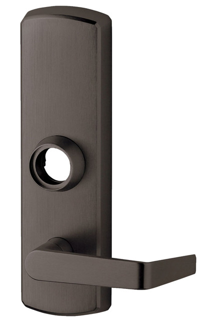 Dexter ED1000T-NL-R-ESC-NC-10B Exit Device Trim ED1000 Series Nightlatch Lever x Escutcheon x Cylinder Less Cylinder Oil Rubbed Bronze