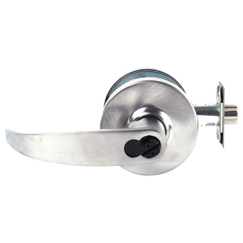 Sargent 2860-7G05 LP 26D Grade 2 Entrance/Office Cylindrical Lock P Lever LFIC Disposable Construction Core Satin Chrome Finish Non-handed