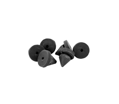 Don Jo 1608 Door Silencer for Metal Frame Gray Rubber 1608