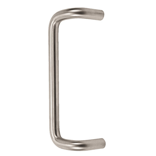 Don Jo 1156-630 Offset Door Pull 90 Deg 8 CTC 1 Diameter 3-1/2 Projection 2-1/2 Clearance 9 Overall Satin Stainless Steel Finish