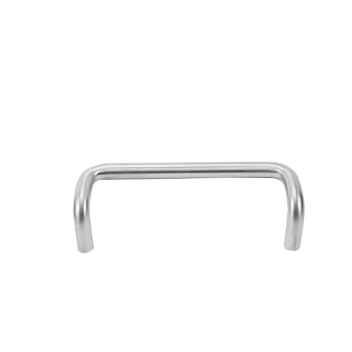 Don Jo 1158-628 Offset Door Pull 90 Deg 12 CTC 1 Diameter 3-1/2 Projection 2-1/2 Clearance 13 Overall Satin Aluminum Clear Anodized Finish