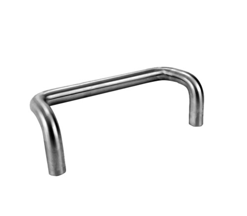 Don Jo 1160-628 Offset Door Pull 90 Deg 9 CTC 1 Diameter 3-1/2 Projection 2-1/2 Clearance 10 Overall Satin Aluminum Clear Anodized Finish