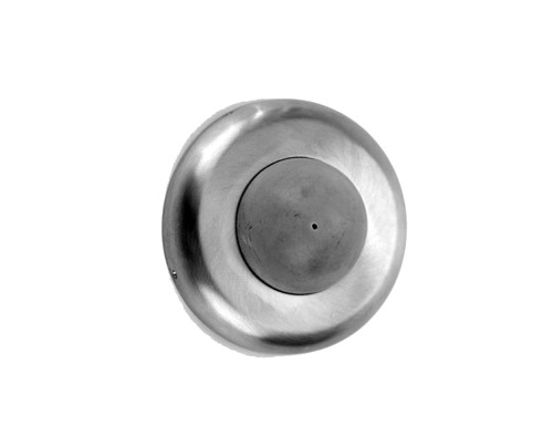 Don Jo 1406-630 Wrought Wall Bumper 1-1/8 Projection 2-1/2 Diameter Convex Satin Stainless Steel Finish