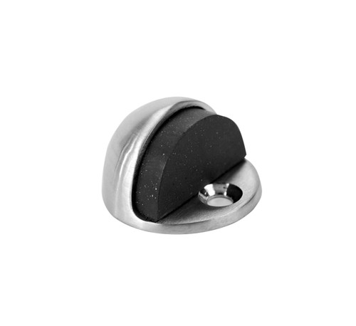 Don Jo 1440-626 Cast Brass Dome Floor Stop 1 Height 1/8 by 1-3/4 Base Satin Chrome Finish 1440-626