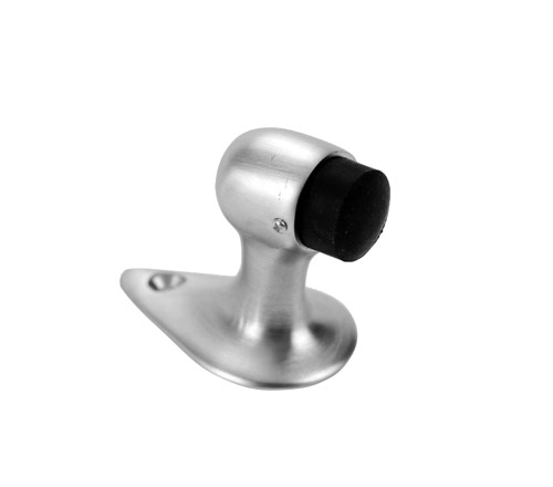 Don Jo 1450-626 Cast Brass Floor Stop 2-1/8 Height 2-5/8 by 1-5/8 Base Satin Chrome Finish 1450-626