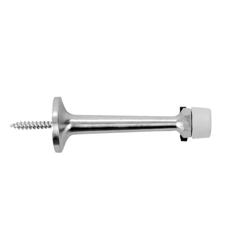 Don Jo 1506-626 Rigid Base Stop Cast Brass 1 Base 3-1/4 Projection Satin Chrome Finish 1506-626