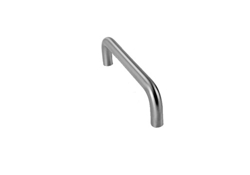 Don Jo 16-628 Door Pull 8 CTC 3/4 Diameter 8-3/4 Overall 2-1/4 Projection 1-1/2 Clearance Satin Aluminum Clear Anodized Finish 16-628