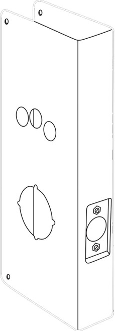 Don Jo 17-630 Door Pull 10 CTC 3/4 Diameter 10-3/4 Overall 2-1/4 Projection 1-1/2 Clearance Satin Stainless Steel Finish 17-630