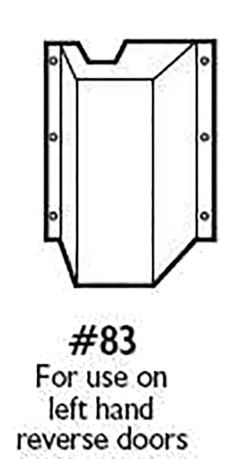 Don Jo 83-630 Vertical Rod Latch Protector LHR 6-3/4 by 10 Height Satin Stainless Steel Finish 83-630
