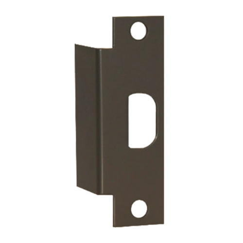 Don Jo AF-261-DU Electric Strike Filler Plate 4-7/8 by 1-1/4 13 Gauge Steel Strike Hole for Latch Dark Bronze Painted Finish AF-261-DU