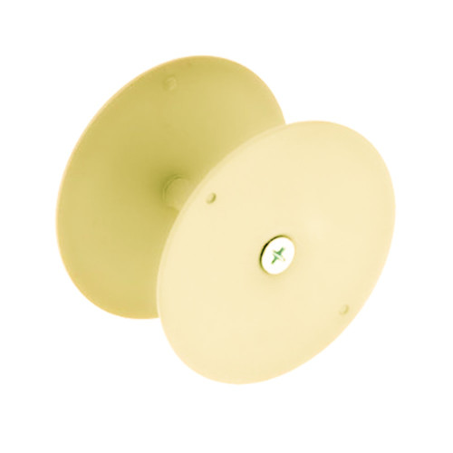 Don Jo BF-161-BP Hole Filler Plate 2-5/8 Diameter Steel Covers Up to 2-1/8 Hole Bright Brass Plated Clear Coated Finish