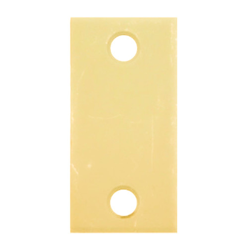 Don Jo EF-160-BP Latch Filler Plate 2-1/4 by 1 Bright Brass Plated Clear Coated Finish