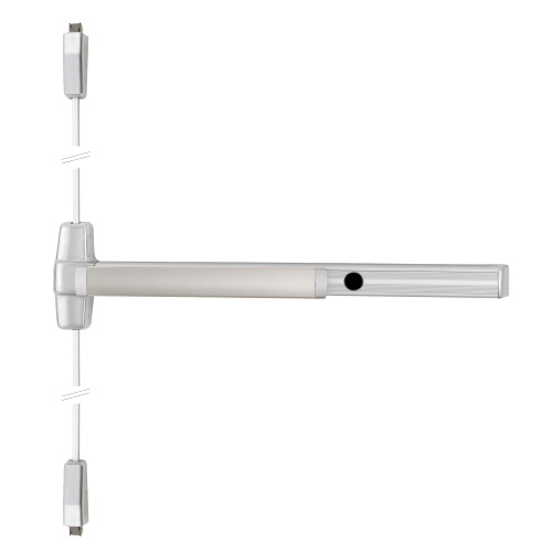 Von Duprin CD9927L-DT-16 3 26D LHR Grade 1 Surface Vertical Rod Exit Bar Wide Stile Pushpad 36 Panic Device 84 Door Height Dummy Function 16 Lever with Escutcheon Cylinder Dogging Satin Chrome Finish Field Reversible